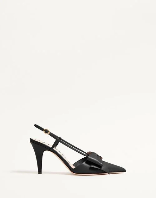 Valentino Garavani Bowow Slingback Pumps In Kidskin 85Mm