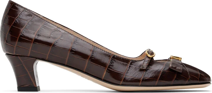 Valentino Garavani Brown Bowow Décolleté Heels