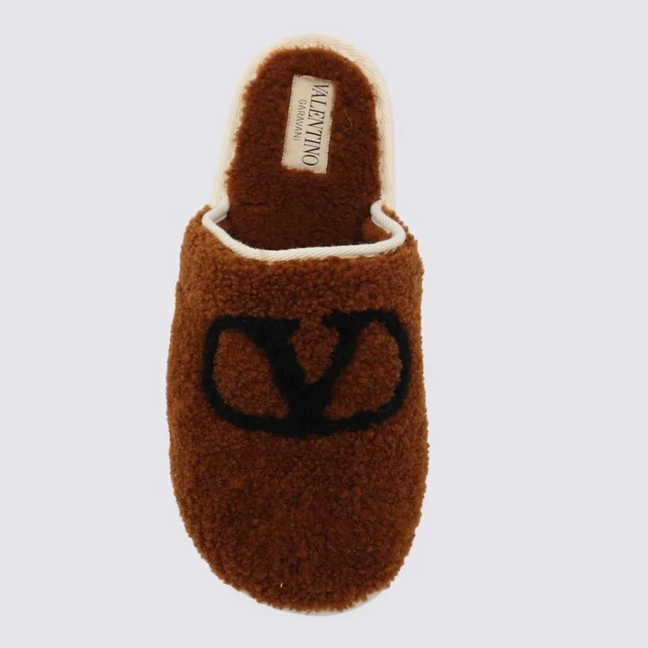 Valentino Garavani Brown Flats - Image 4