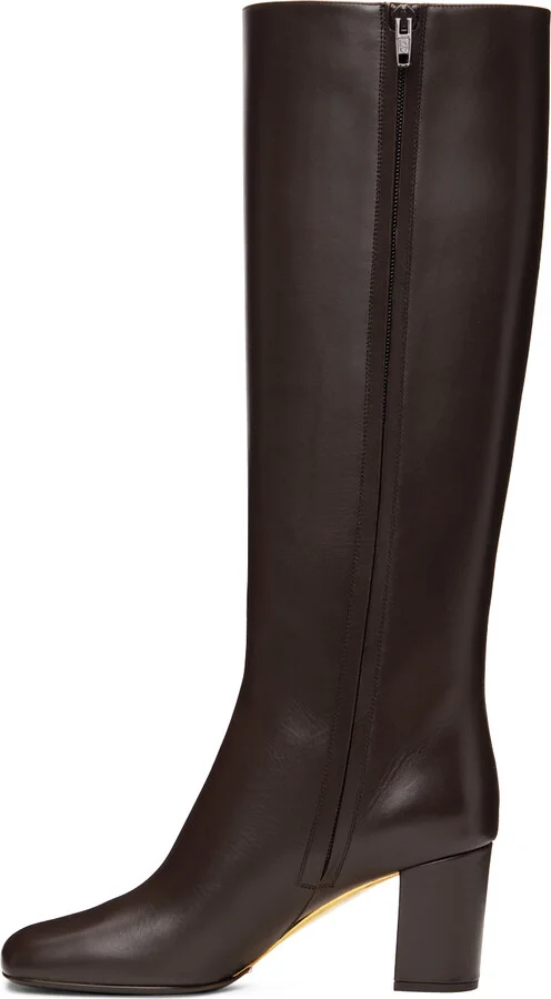 Valentino Garavani Brown Golden Walk Boots - Image 3