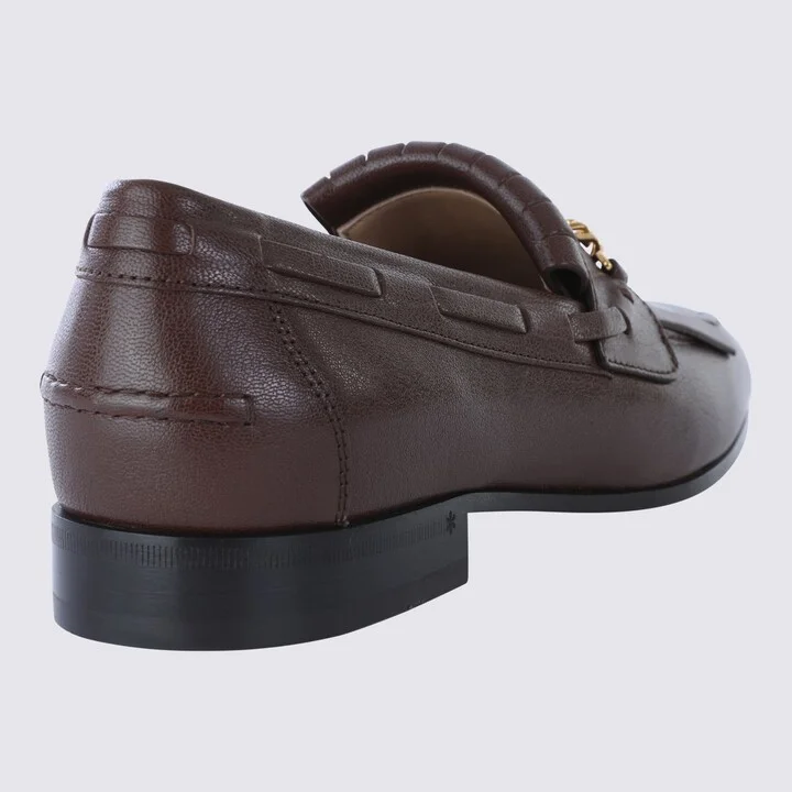 Valentino Garavani Brown Leather Loafers - Image 2