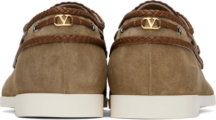 Valentino Garavani Brown New Leisure Boat Shoes - Image 2