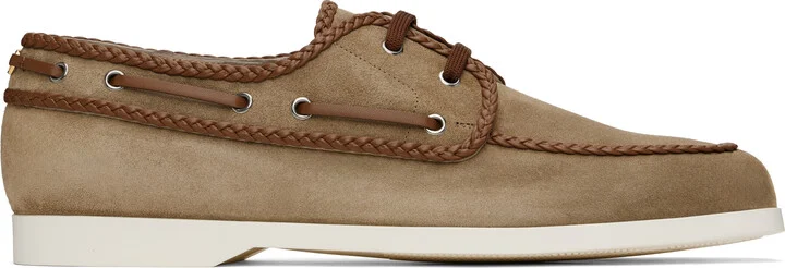 Valentino Garavani Brown New Leisure Boat Shoes