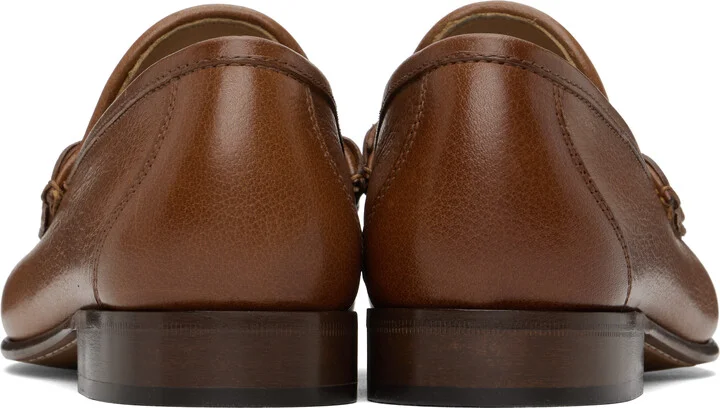 Valentino Garavani Brown VLogo Signature Buffalo Loafers - Image 2