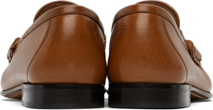 Valentino Garavani Brown VLogo Signature Buffalo Loafers - Image 2