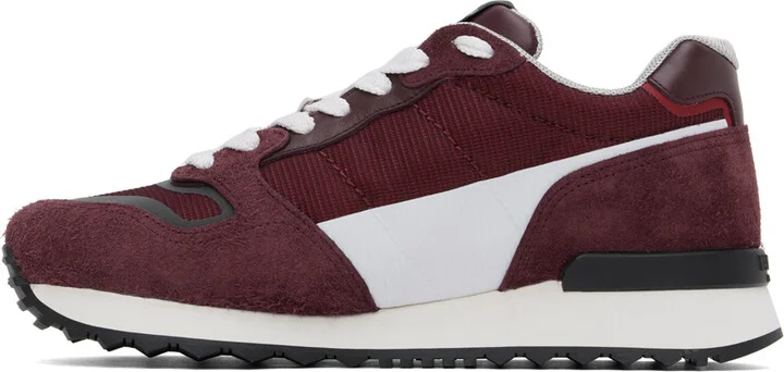 Valentino Garavani Burgundy VLogo Pace Sneakers - Image 3