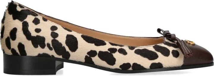 Valentino Garavani Calf Hair Leopard Ballet Flats