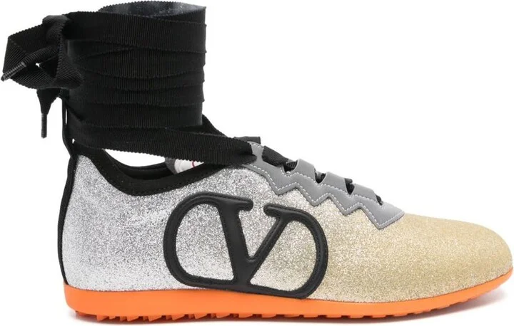 Valentino Garavani Chromathon Leather Sneakers