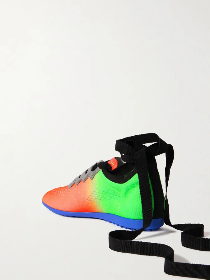 Valentino Garavani - Chromathon Printed Perforated Leather Sneakers - Multi - Image 3