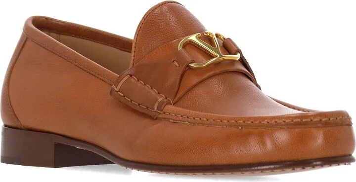 Valentino Garavani Dark Brown Leather Loafers - Image 4