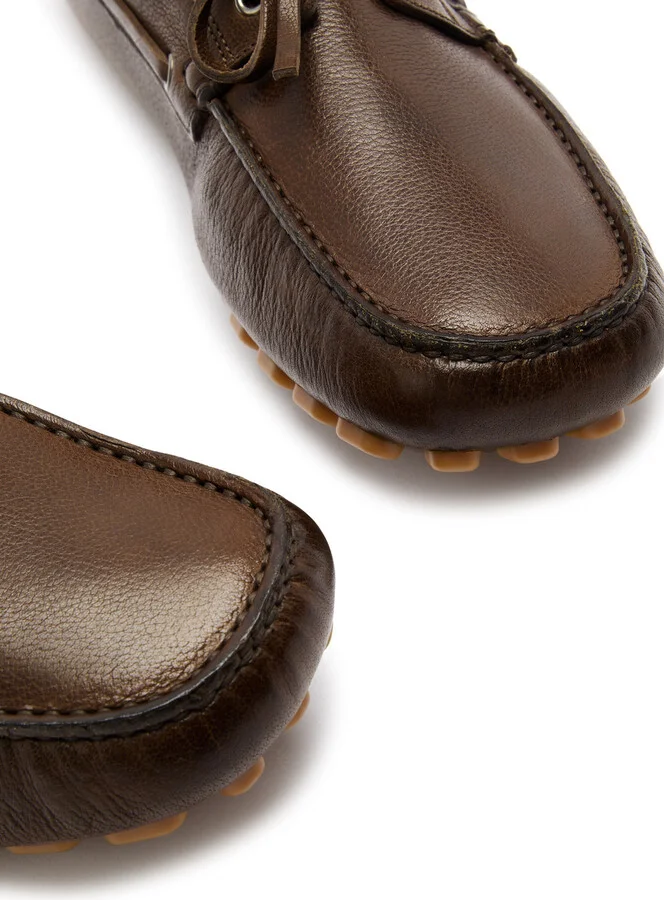 Valentino Garavani Driver Fastaway Leather Shoes - Image 3