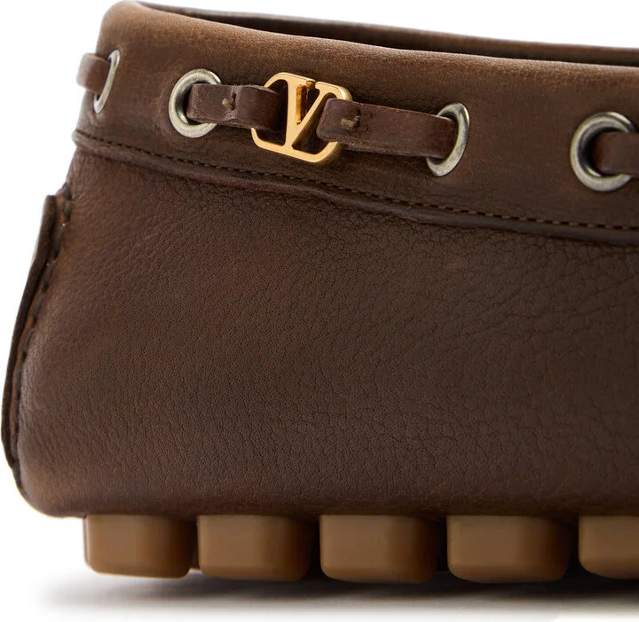 Valentino Garavani Driver Fastaway Leather Shoes - Image 4