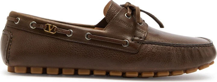 Valentino Garavani Driver Fastaway Leather Shoes