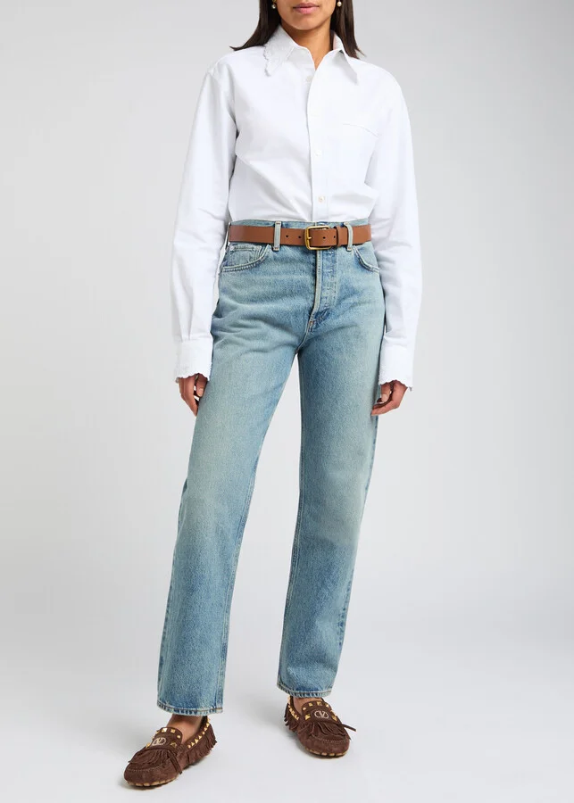 Valentino Garavani Fastaway Driver Fringed Suede Loafers - Image 6