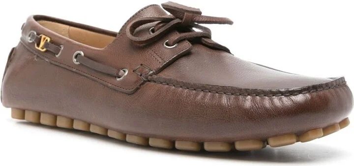 Valentino Garavani Fastaway Moccasin In Buffalo Leather - Image 2