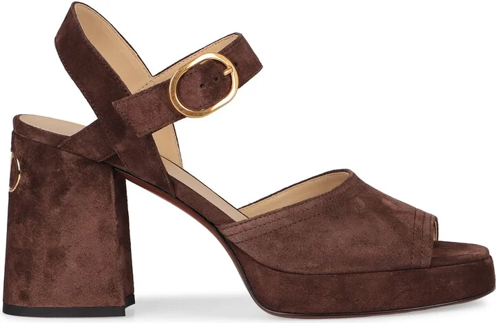 Valentino Garavani Fawcette Suede Sandals - Image 2