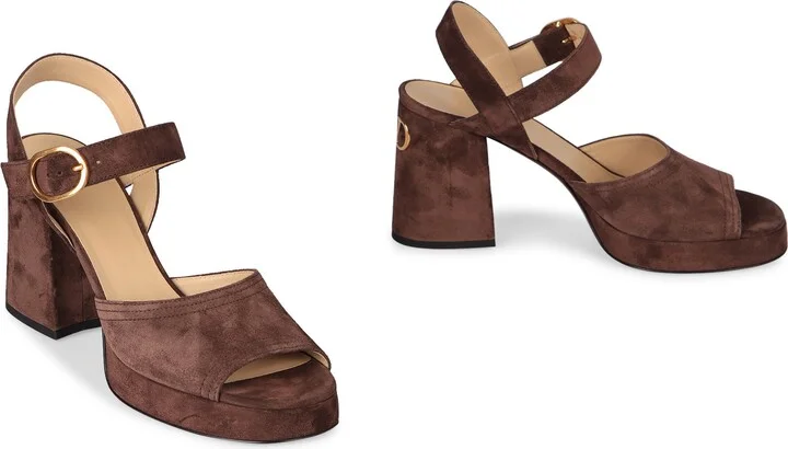 Valentino Garavani Fawcette Suede Sandals - Image 3