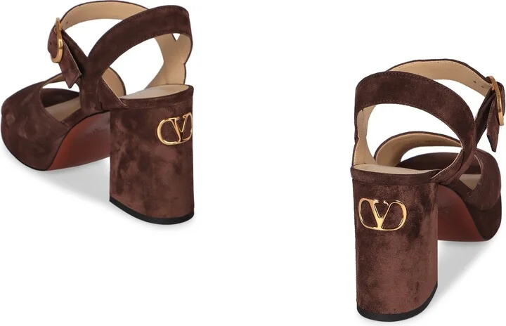 Valentino Garavani Fawcette Suede Sandals - Image 4