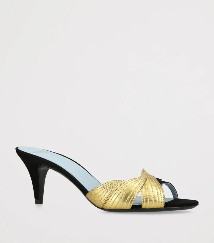Valentino Garavani FolieFoliage Heeled Mules 65 - Image 3