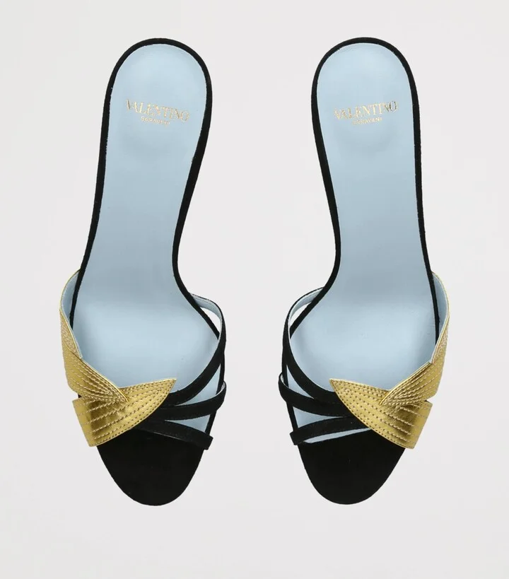 Valentino Garavani FolieFoliage Heeled Mules 65 - Image 4