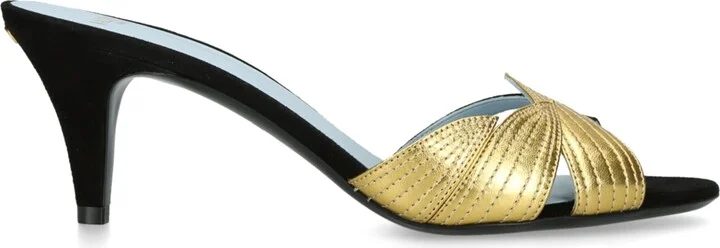 Valentino Garavani FolieFoliage Heeled Mules 65