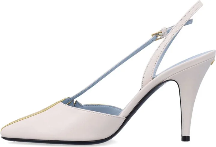 Valentino Garavani Foliefoliage Slingback Pumps - Image 3