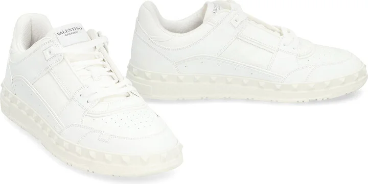 Valentino Garavani Freedots Leather Low-Top Sneakers - Image 3
