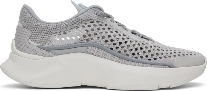 Valentino Garavani Gray Mesh Sneakers