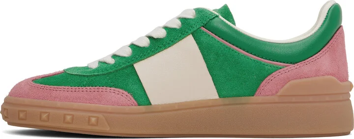 Valentino Garavani Green & Pink Upvillage Crosta Sneakers - Image 3