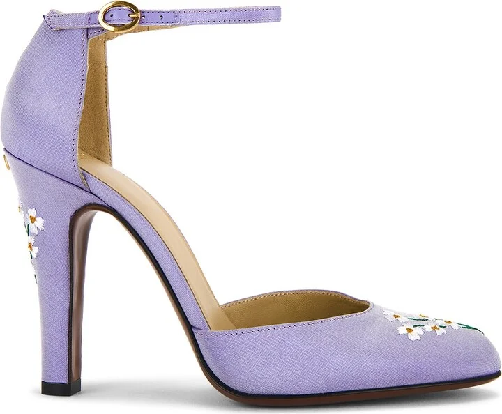 Valentino Garavani Hi Dolly Ankle Strap Pump in Purple