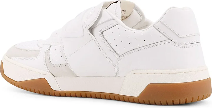 Valentino Garavani Joie De Jouer Leather Low-top Sneakers - Image 3