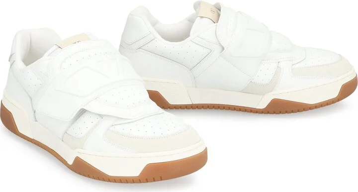 Valentino Garavani Joie De Jouer Leather Low-Top Sneakers - Image 3