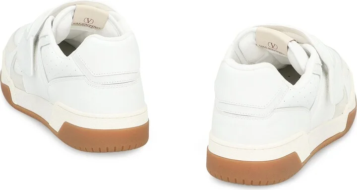 Valentino Garavani Joie De Jouer Leather Low-Top Sneakers - Image 4