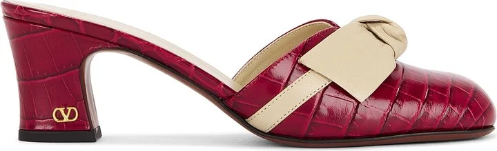 Valentino Garavani Knotty Mule in Red