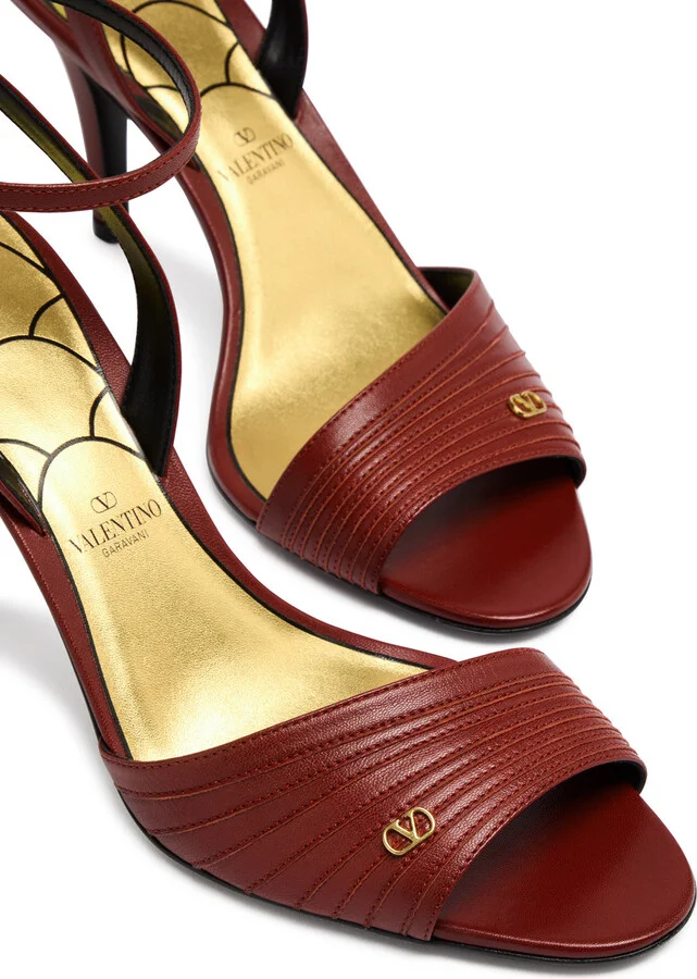 Valentino Garavani Ladycrush 85 Leather Sandals - Image 3