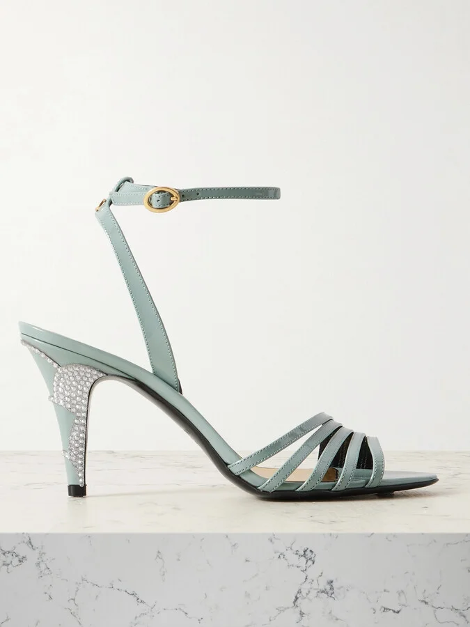 Valentino Garavani - Ladycrush Glossed-leather Pumps - Green