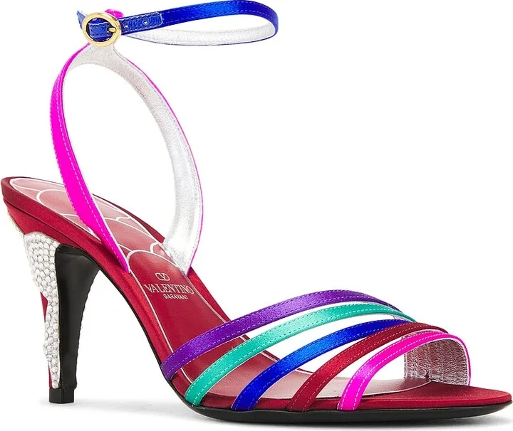 Valentino Garavani Ladycrush Sandal in Fuchsia,Purple - Image 2