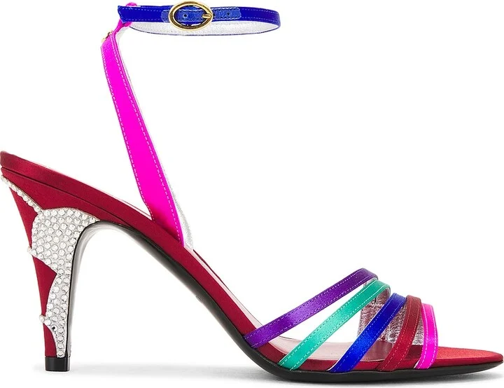 Valentino Garavani Ladycrush Sandal in Fuchsia,Purple
