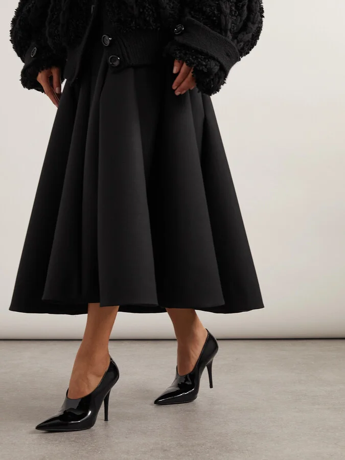 Valentino Garavani - Le Salon 105 Patent-leather Pumps - Black - Image 2