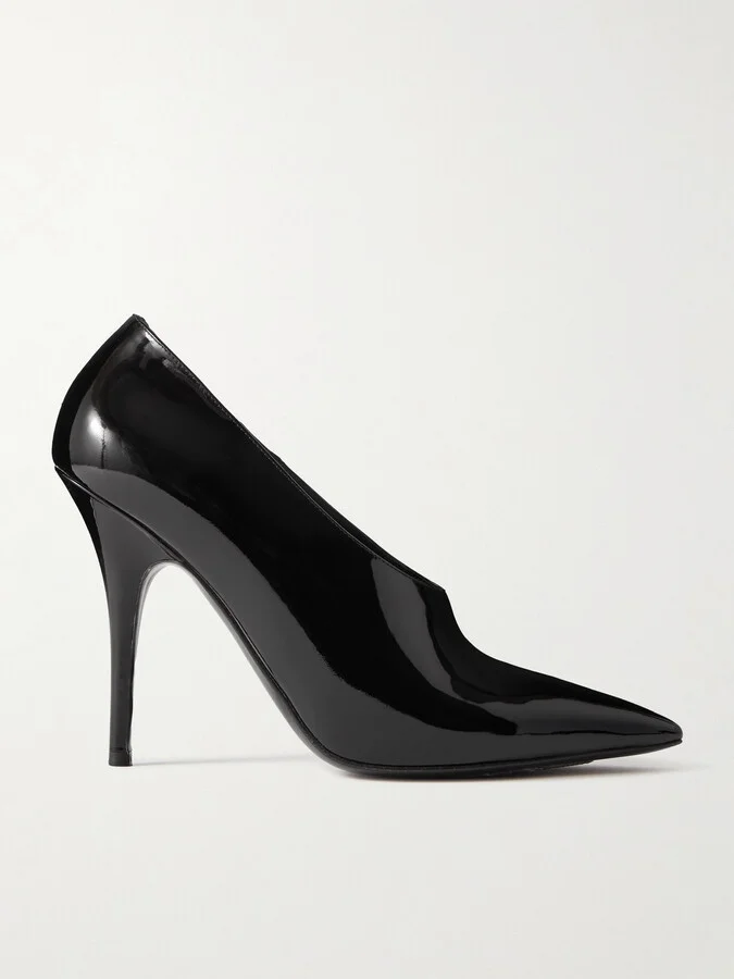 Valentino Garavani - Le Salon 105 Patent-leather Pumps - Black