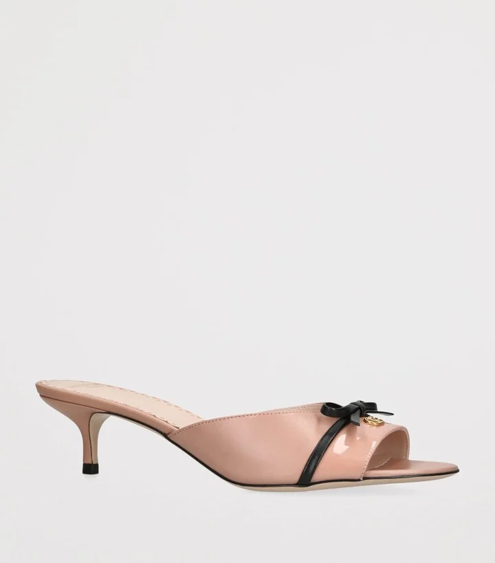 Valentino Garavani Leather Bepointy Heeled Mules 45 - Image 3