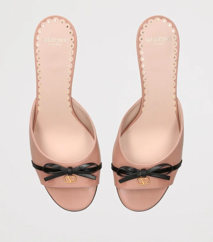Valentino Garavani Leather Bepointy Heeled Mules 45 - Image 4