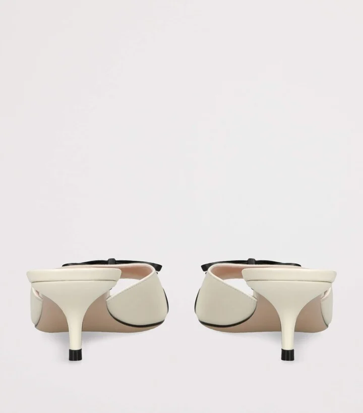 Valentino Garavani Leather Bepointy Heeled Mules 45 - Image 2