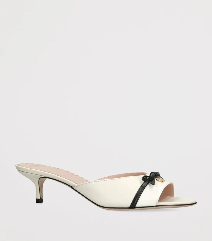 Valentino Garavani Leather Bepointy Heeled Mules 45 - Image 3