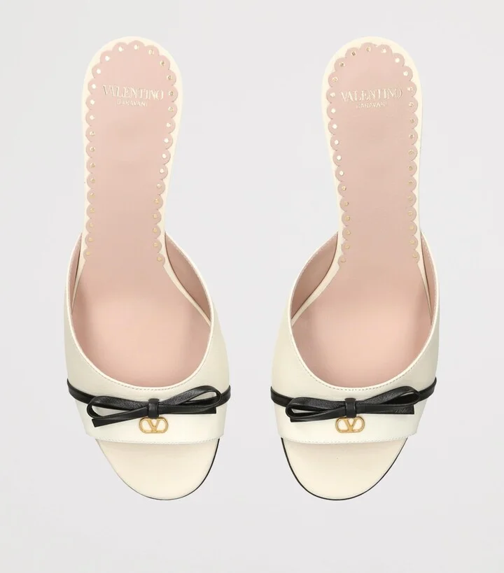 Valentino Garavani Leather Bepointy Heeled Mules 45 - Image 4