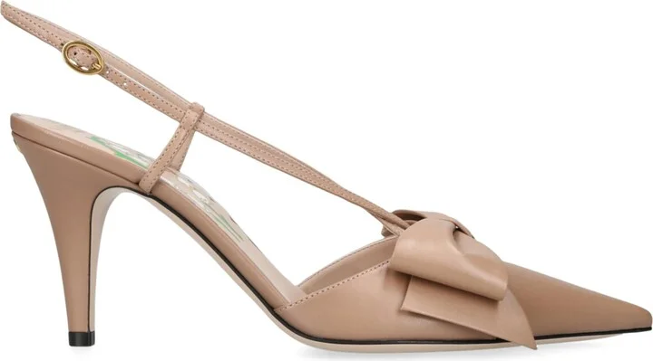 Valentino Garavani Leather Bow-Detail Bowow Pumps 85