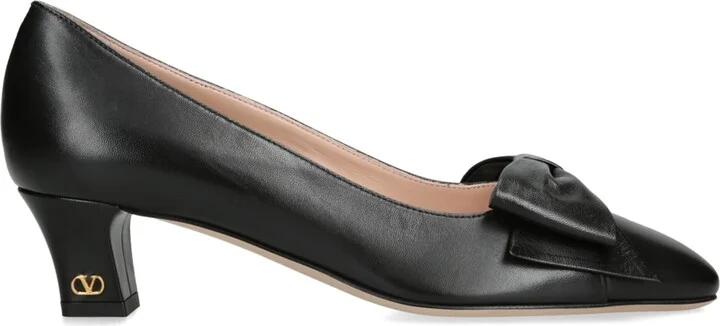Valentino Garavani Leather Bow-Detail Pumps 45
