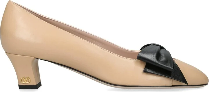 Valentino Garavani Leather Bow-Detail Pumps 45