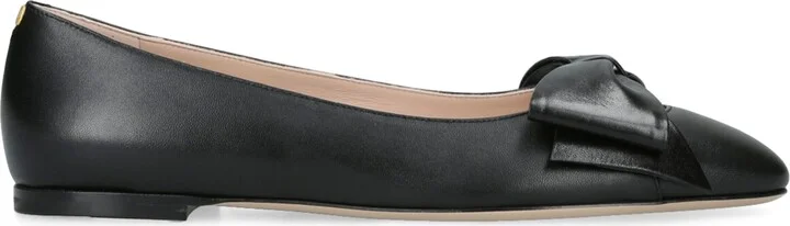 Valentino Garavani Leather Bowow Ballet Flats