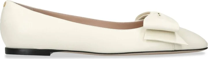 Valentino Garavani Leather Bowow Ballet Flats